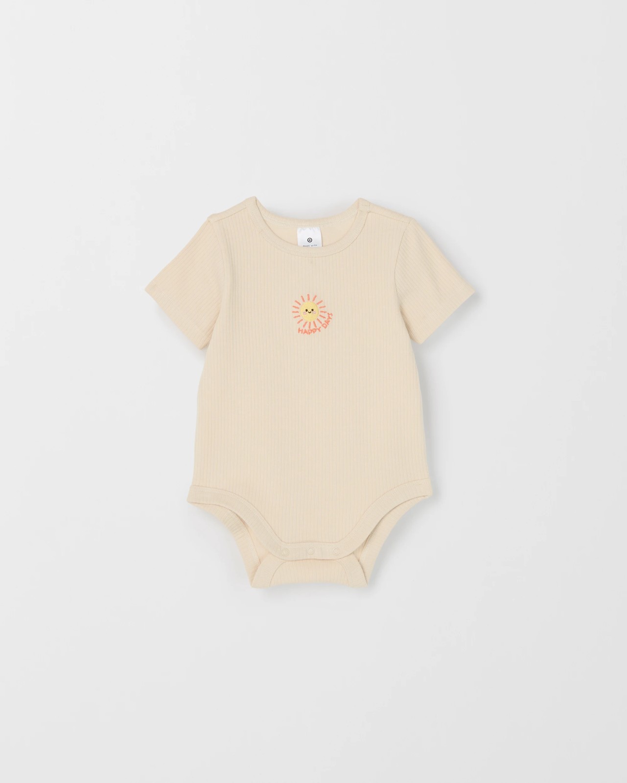 Baby Organic Cotton 3 Pack Ribbed Bodysuits 5 of 5