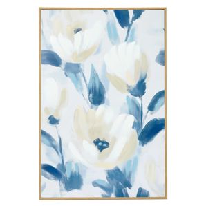 Anko Indigo Bloom Framed Canvas - 90cm x 60cm product image