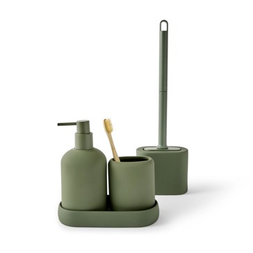 Anko Bathroom Accessory Set - Green