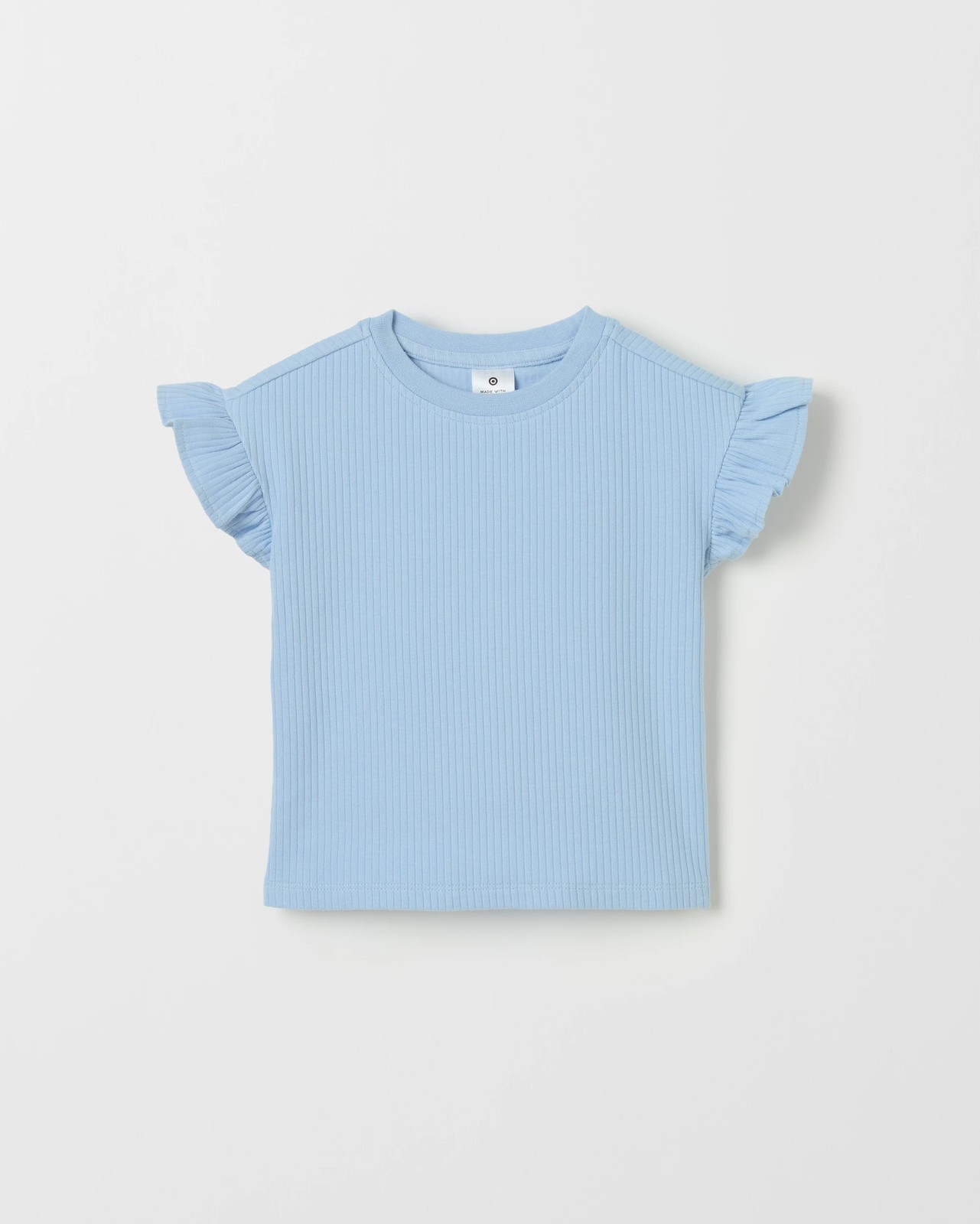 Baby Organic Cotton 3 Pack Ruffle Sleeve T-Shirts - Multi Summer Cloud Dancer 3 of 4