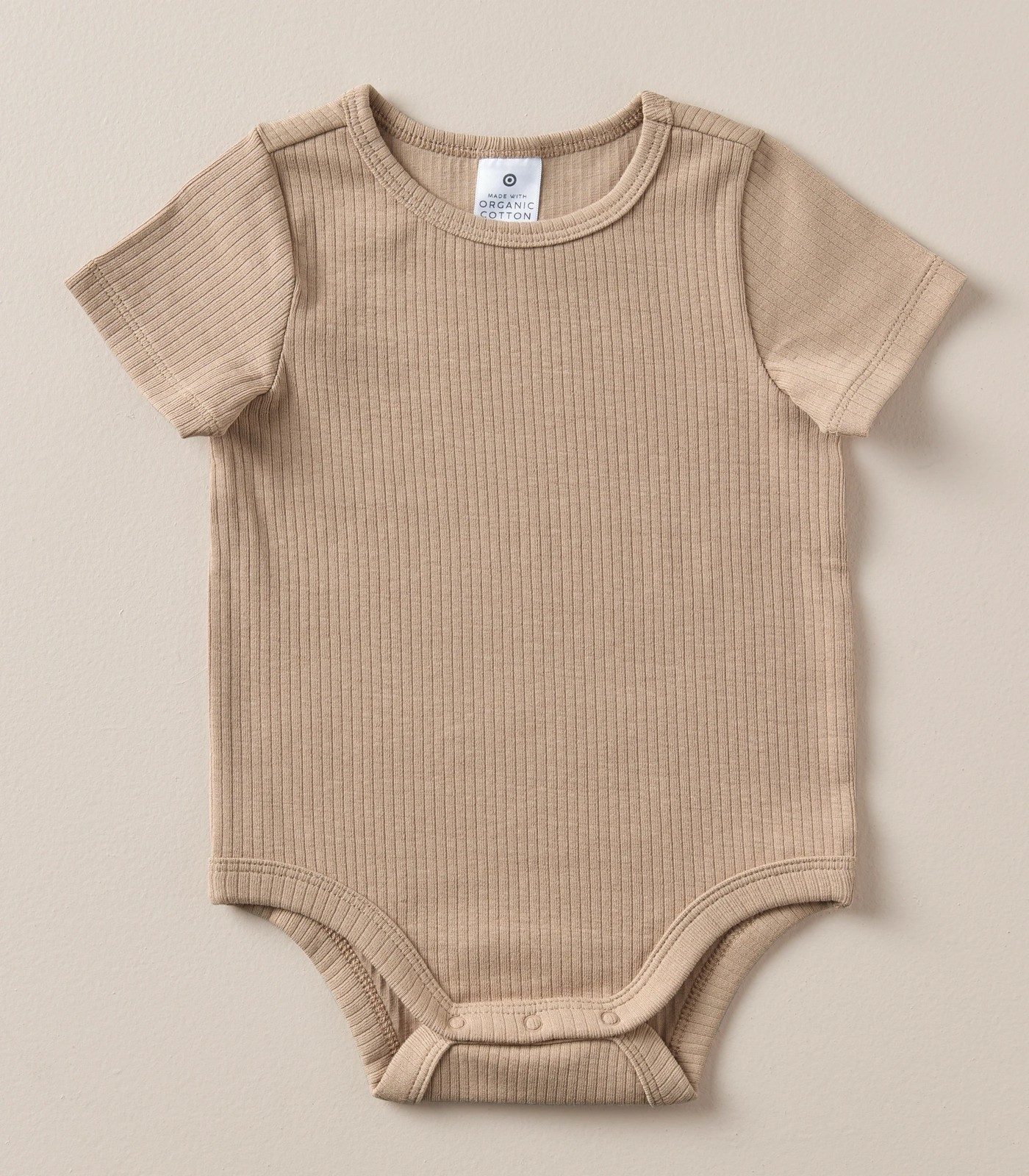 3 Pack Baby Organic Cotton Rib Bodysuits 2 of 5