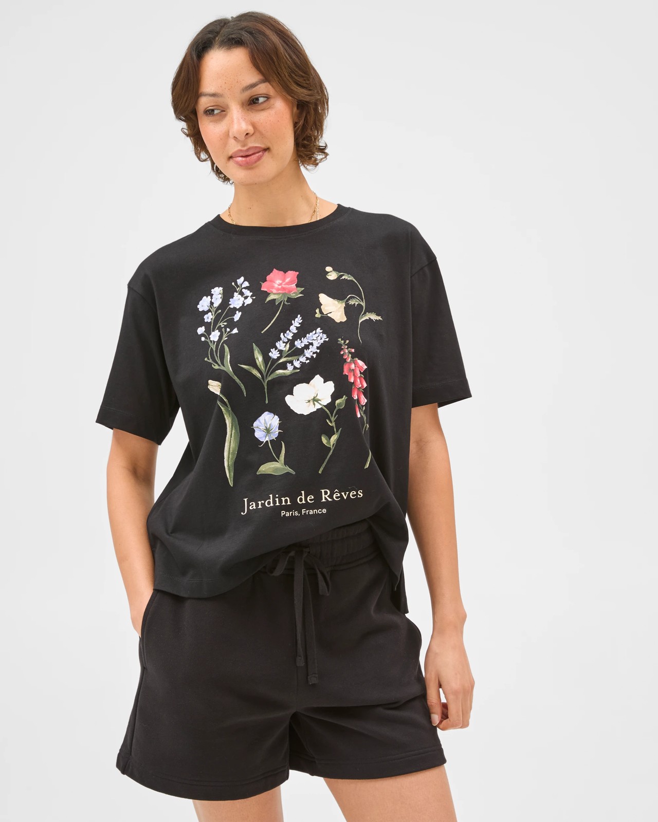 Australian Cotton Jersey Pull On Shorts - Black 4 of 6