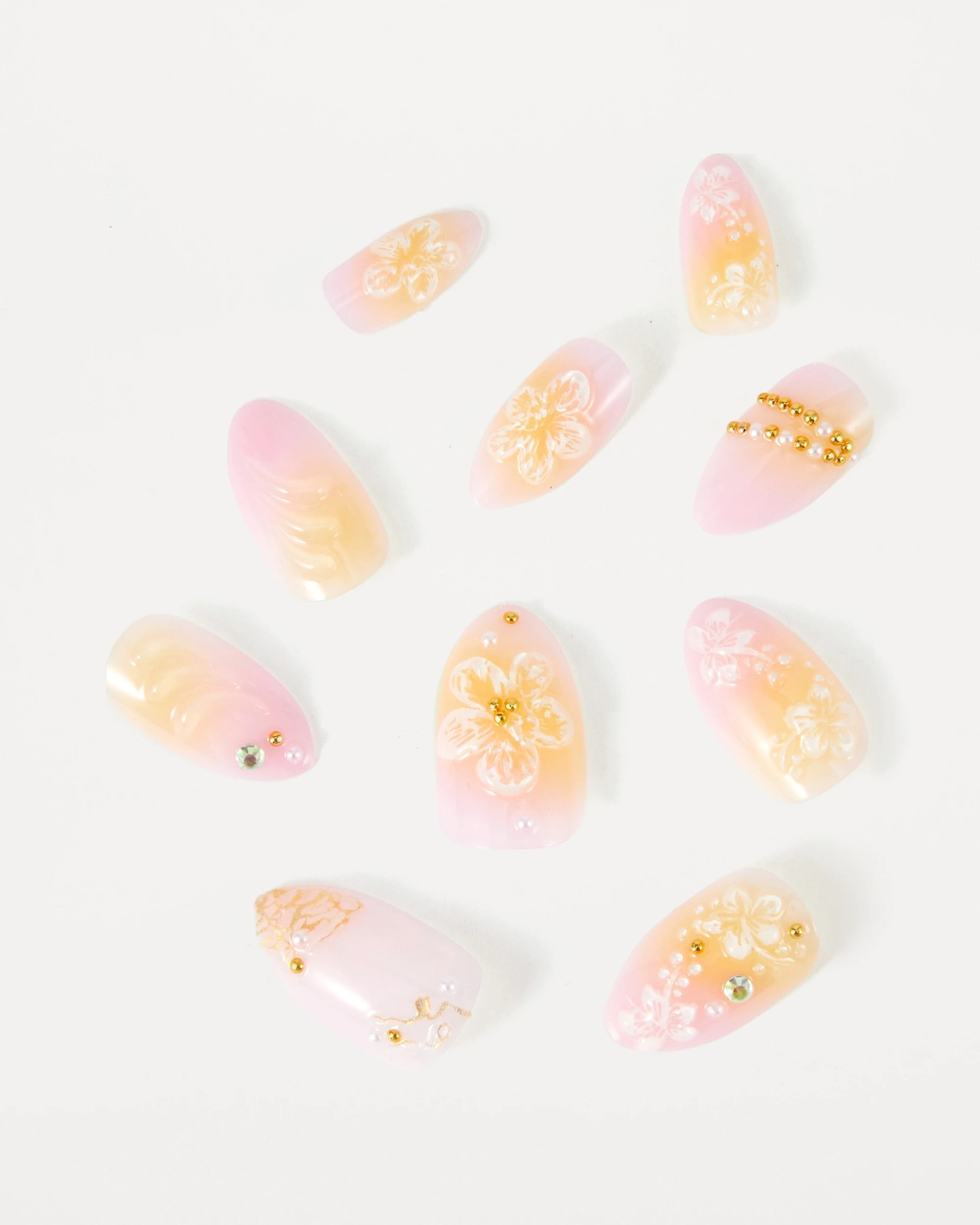 OXX Beauty Pack Artificial Nails with Adhesive - Almond Shape - Hibiscus 2 of 4