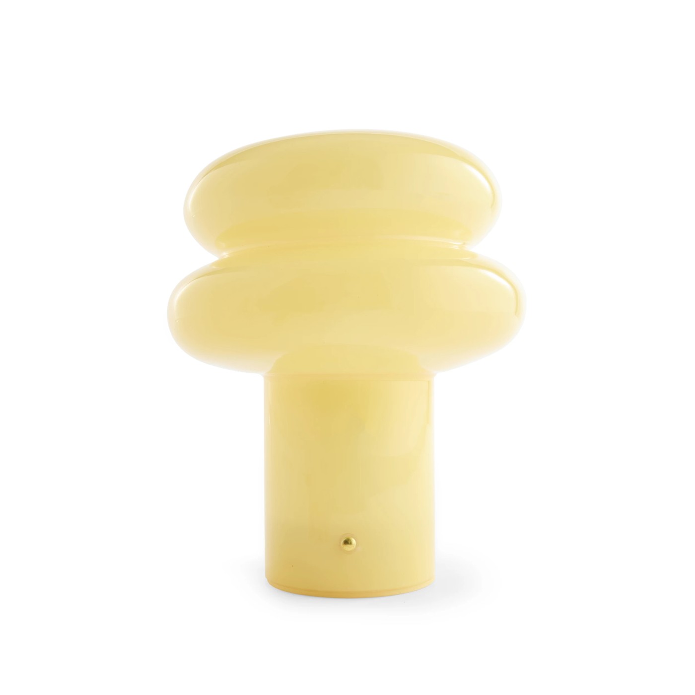Anko Oslo Glass Portable Rechargeable Lamp - Butter 2 of 4