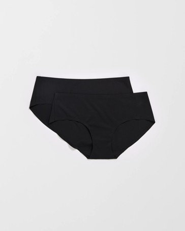 Smooth Moves 2 Pack No Show Bonded Hipster Bikini Briefs