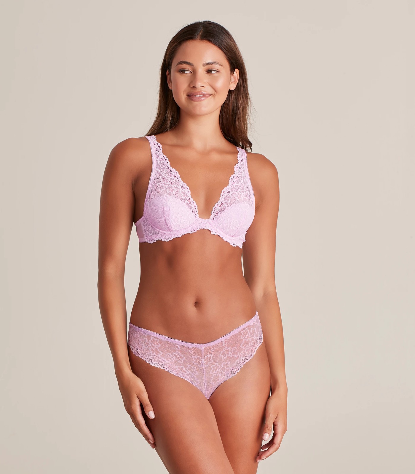 Lily Loves Lucy Lace Plunge Bra; Style: X52096 2 of 6