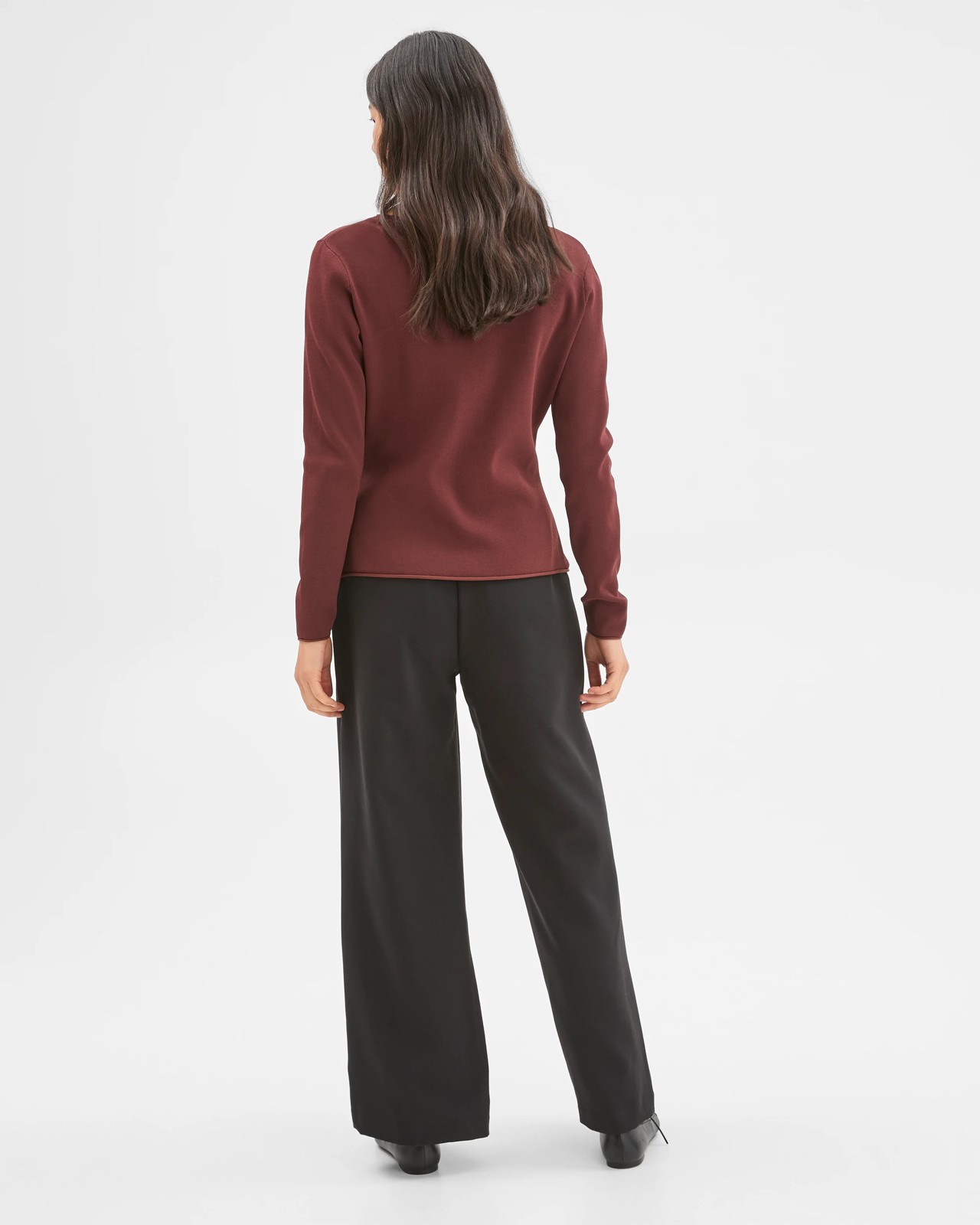 Preview Ultimate Long Sleeve Sweater - Rum Raisin 6 of 6