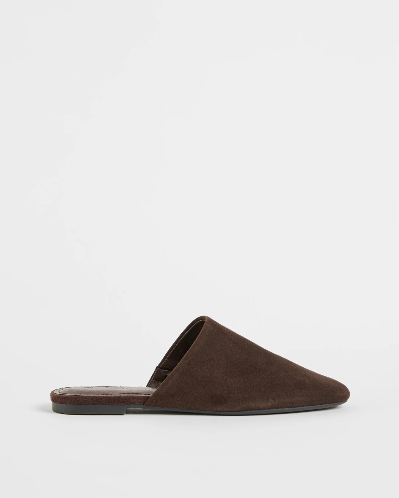 Genuine Leather Mule Flats - Tara - Choc Suede 2 of 2