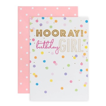 Connections from Hallmark Birthday Card For Girl - Colourful Confetti
