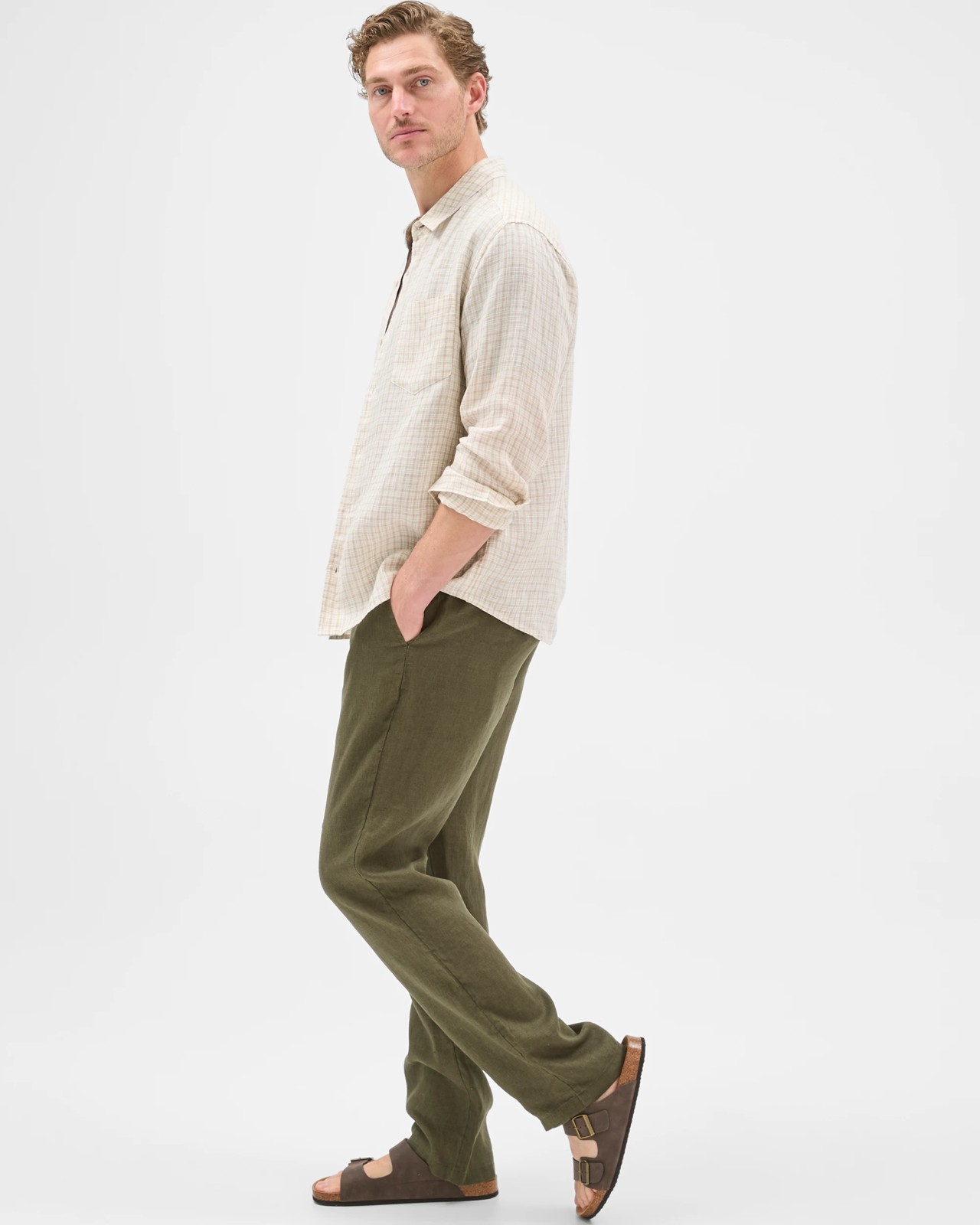 European Linen Full Length Pants - Kambaba 3 of 6