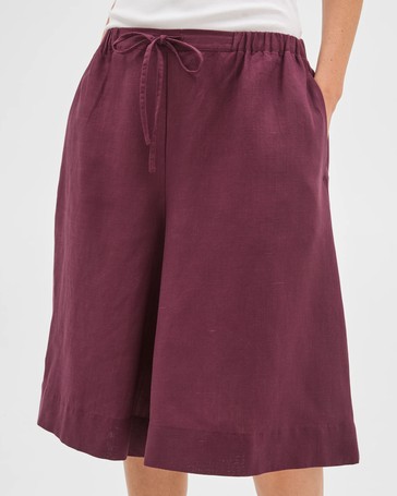 Cropped Culotte Pants