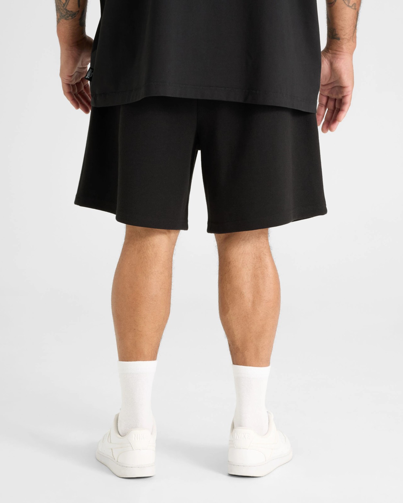 Lonsdale London Plus Size Double Knit Shorts - Black 2 of 5