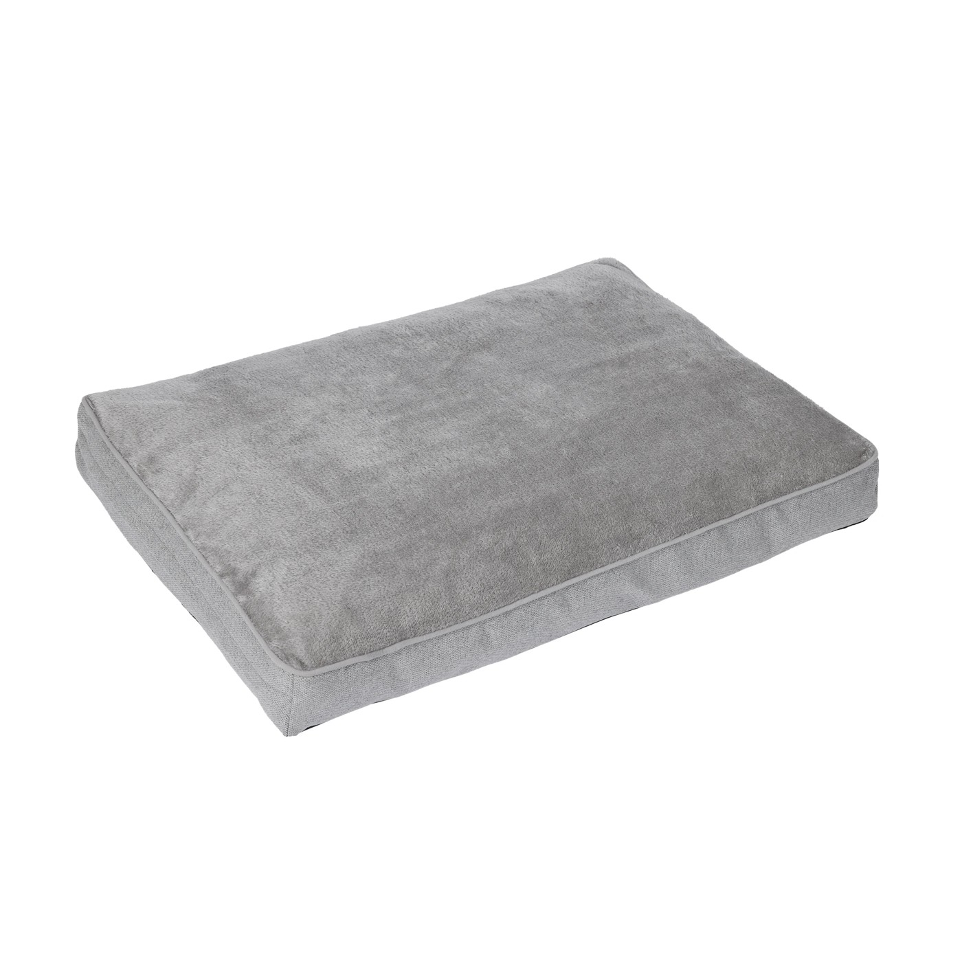 Pet Bed Rectangle Plush Top  Large  Grey - Anko 3 of 5