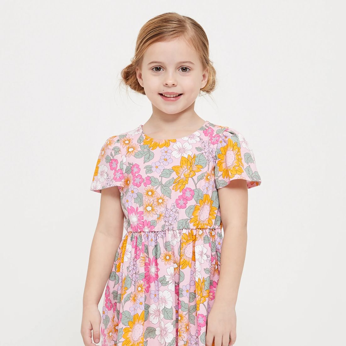 Flutter Sleeve Floral Dress Target Australia