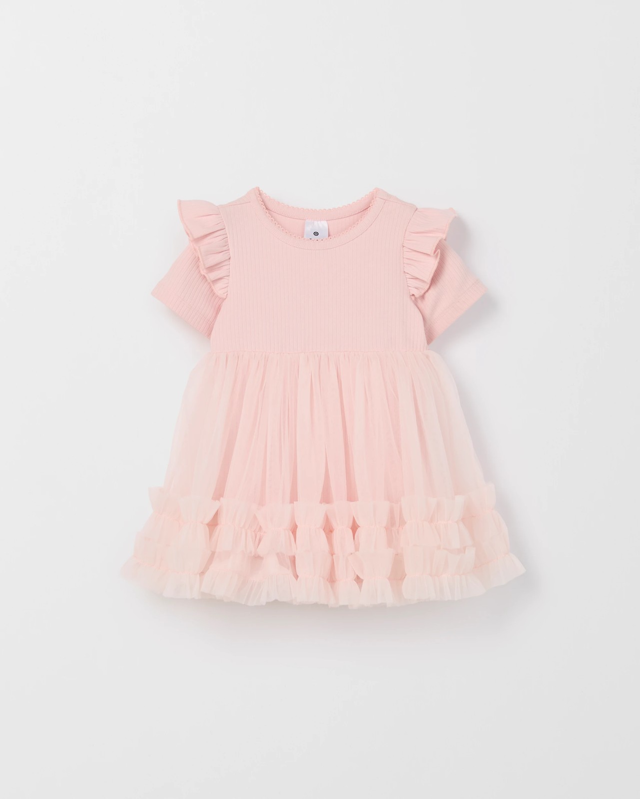 Baby Short Sleeve Tutu Bodysuit Dress 4 of 6