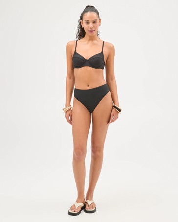 Shape Your Body High Waisted High Cut Swim Bikini Bottoms