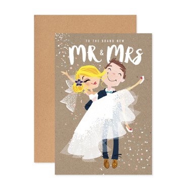 Hallmark Wedding Card - Mr & Mrs