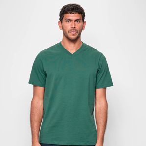 Australian Cotton Blend Henley Soft V-Neck T-Shirt thumbnail 2