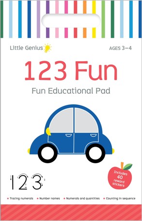 Little Genius Small Activity Pad - 123 Fun Vol. 2