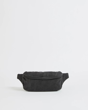 Washed Canvas Crossbody Belt Bag