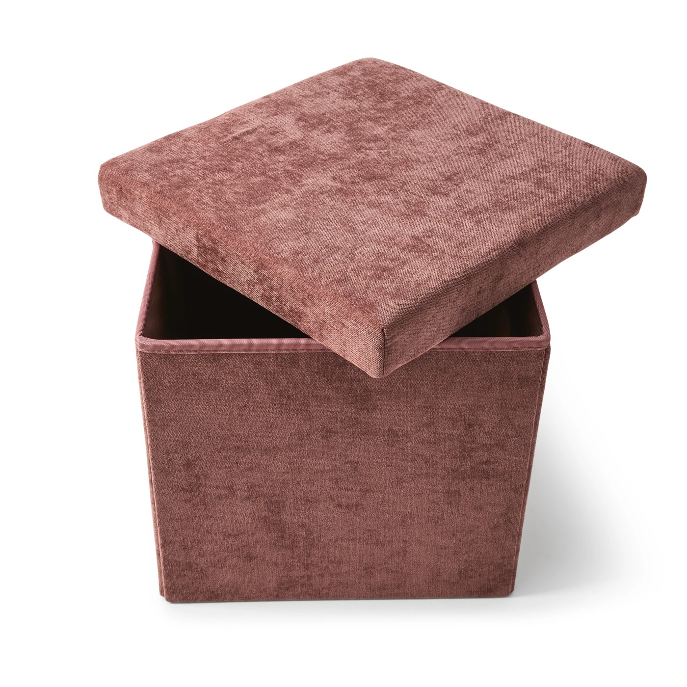 Anko Square Storage Ottoman - Burgundy 2 of 5