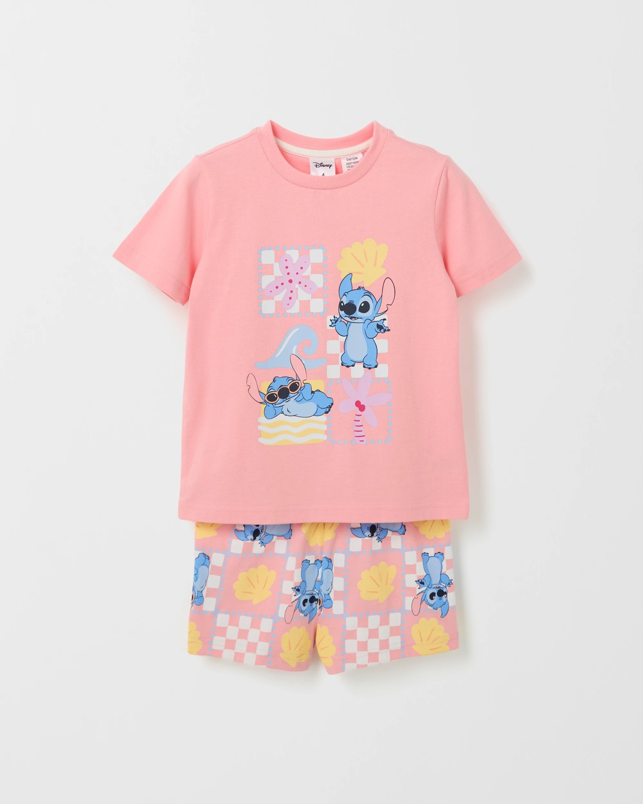 Disney Organic Cotton 2 Pack Younger Girls Pyjama Set - Lilo & Stitch 2 of 4
