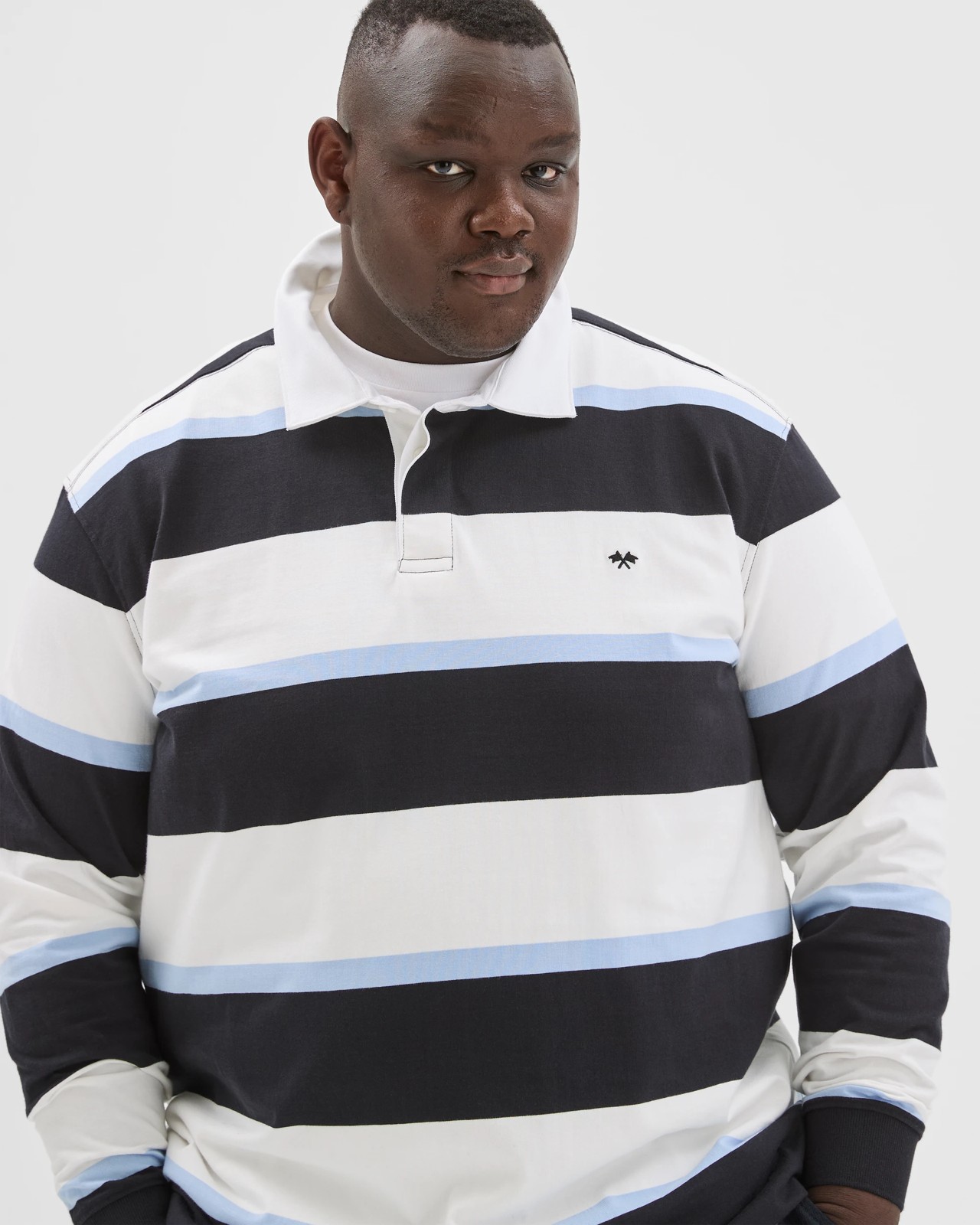 Plus Size Australian Cotton Rugby Top - Charcoal 4 of 5