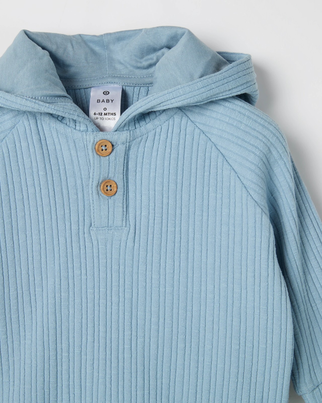 Baby Ribbed Hoodie and Pants Set - Blue 4 of 5