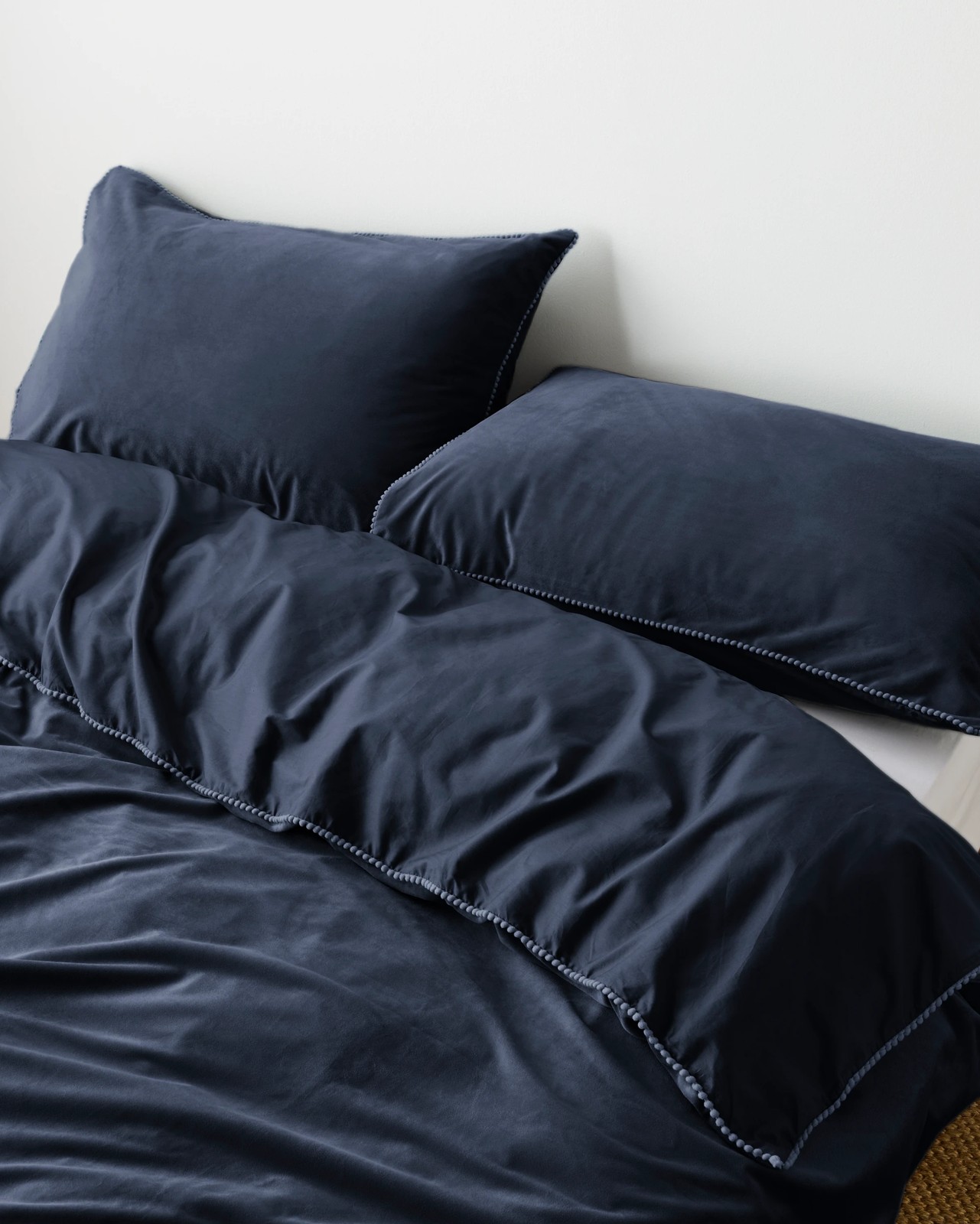 Lacy Velvet Quilt Cover Set - Blue Nights 2 of 3