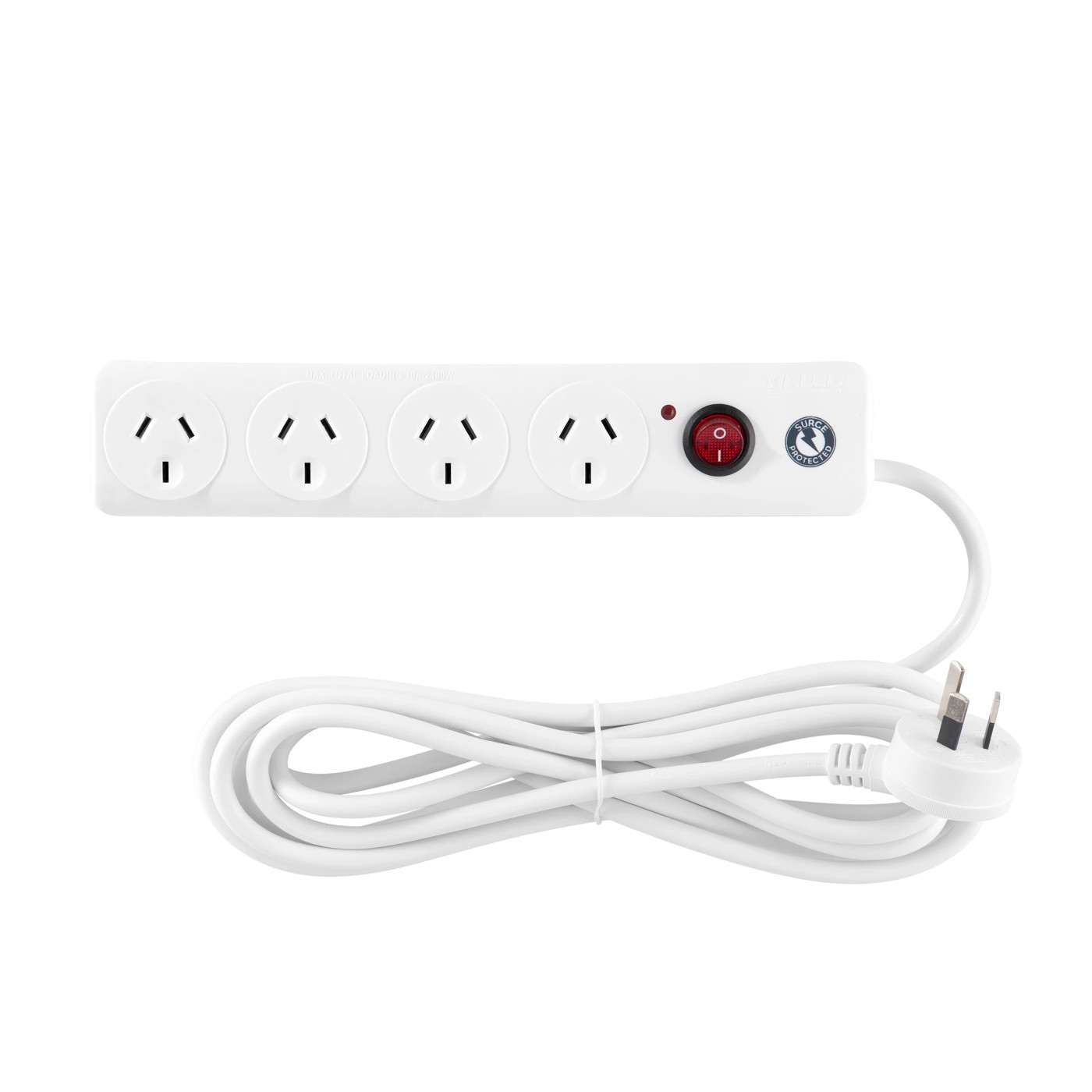 4 Outlet Surge Protected Powerboard - Arlec 2 of 3