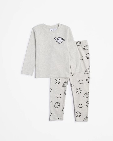 Australian Cotton Younger Kids Print Pyjama Set