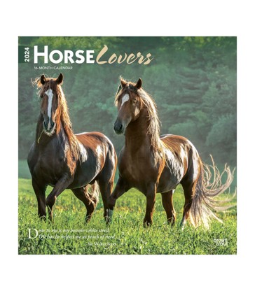 Horse Lovers 2024 Square Calendar