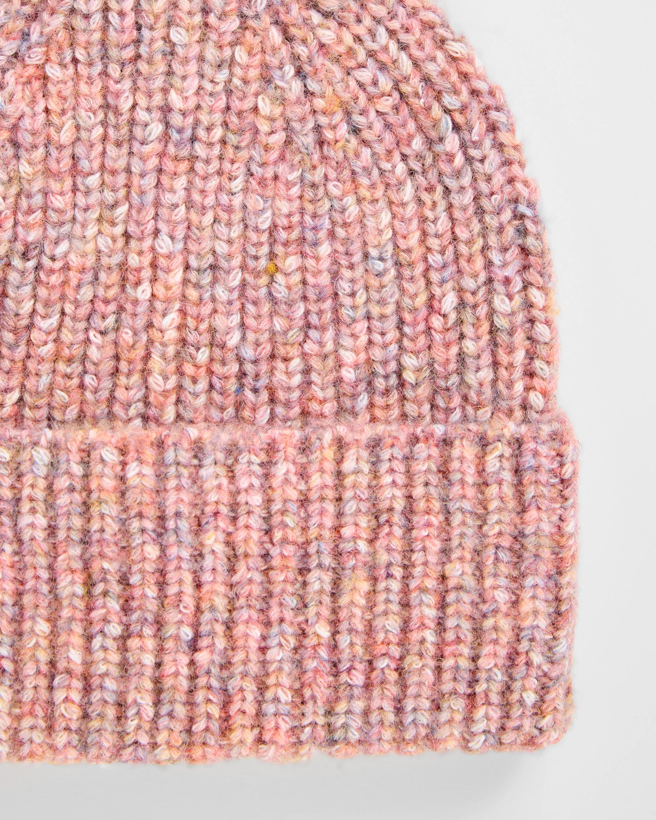 Chunky Fleck Knit Beanie - Pink 2 of 2