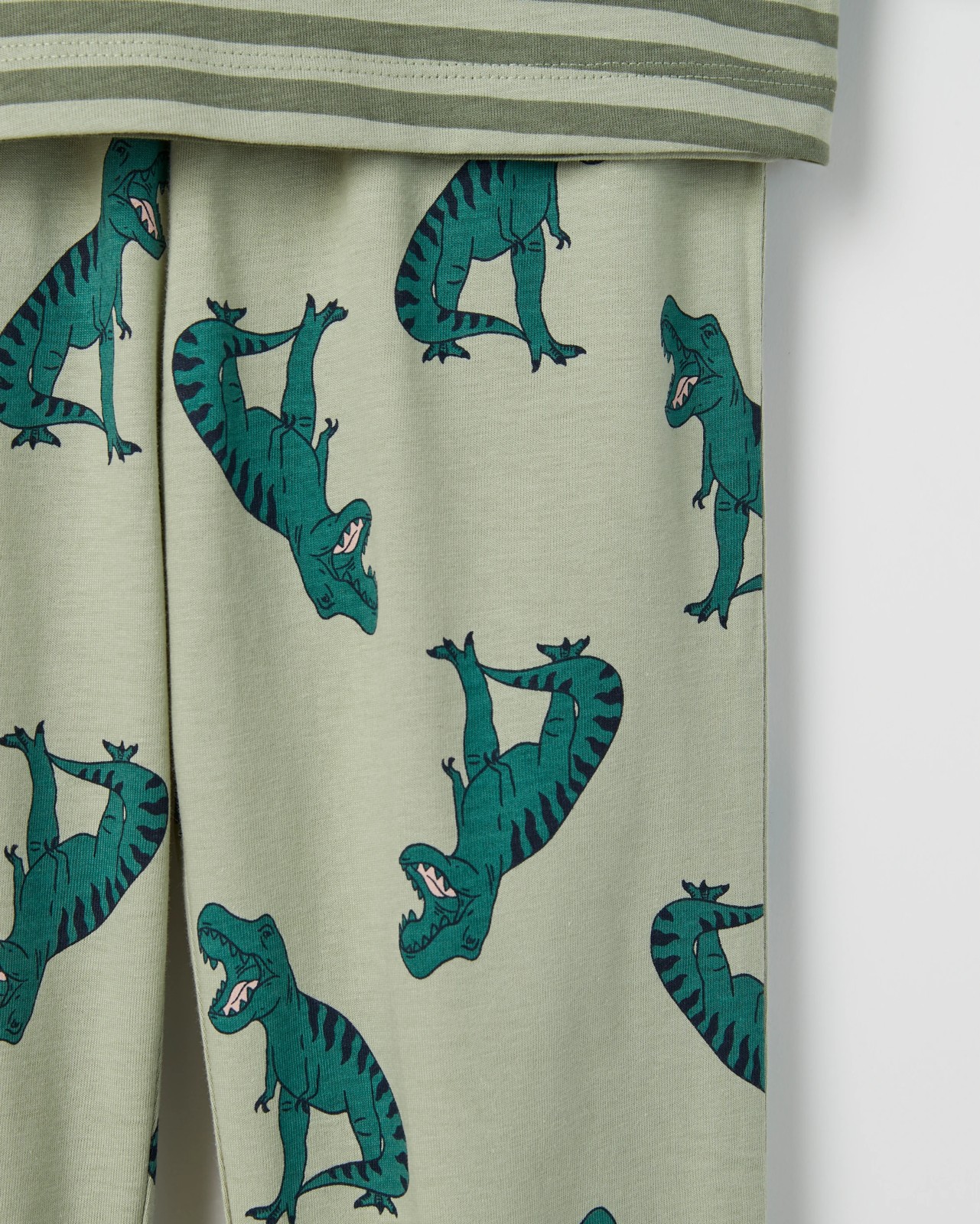 Australian Cotton Younger Boys Oversized Lounge Knit Pyjama Set - Dinosaur 3 of 3