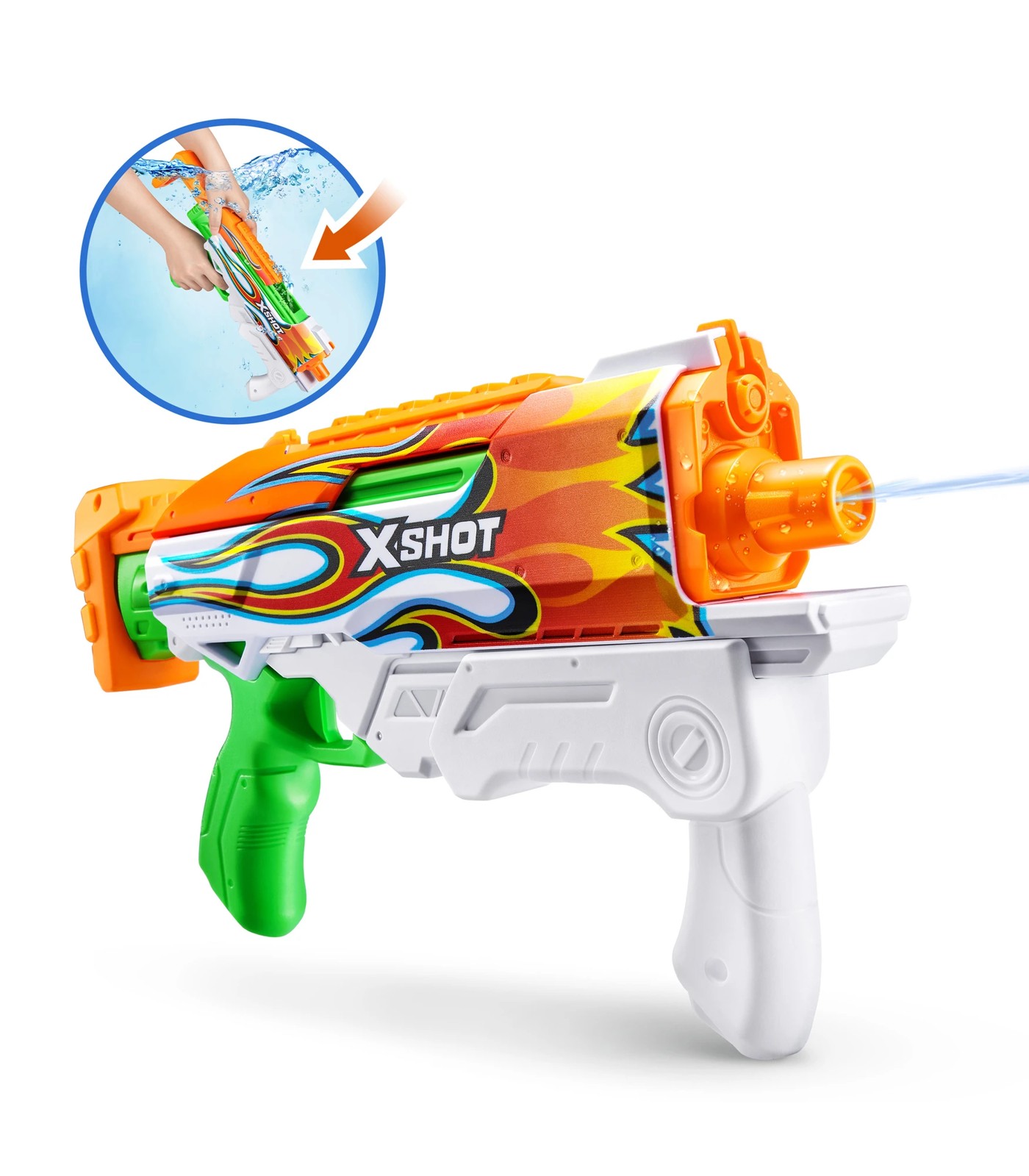 X-Shot Water Fast-Fill Skins Hyperload Water Blaster - Assorted*