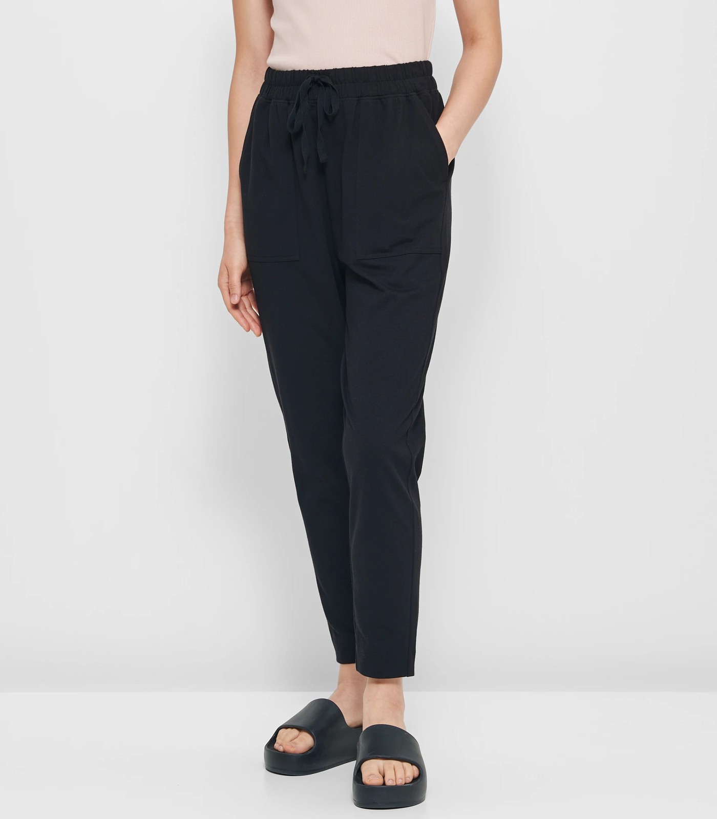 Double Jersey Drop Crotch Pants - Black | Target Australia