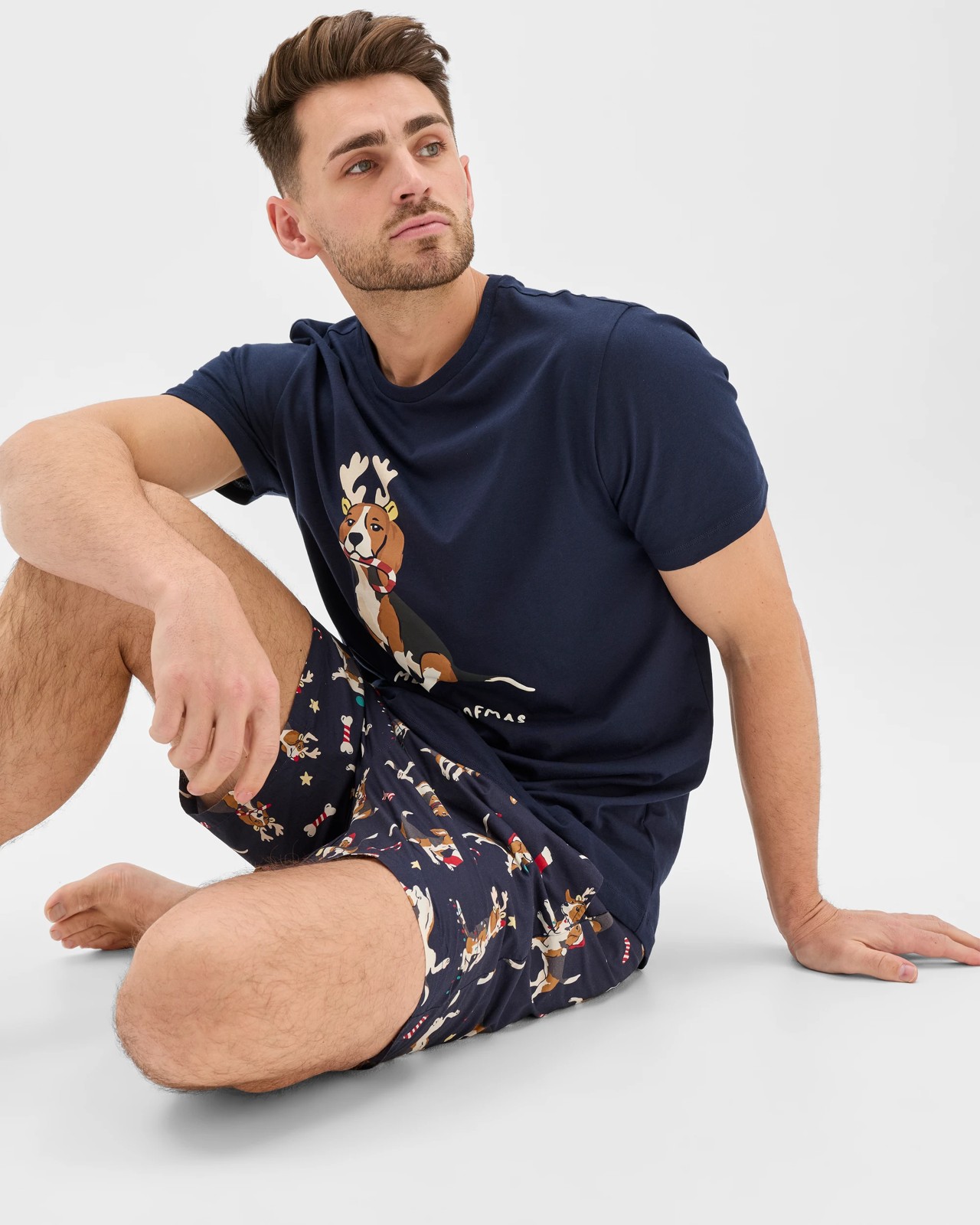Maxx Poplin Christmas Sleep Shorts 5 of 5