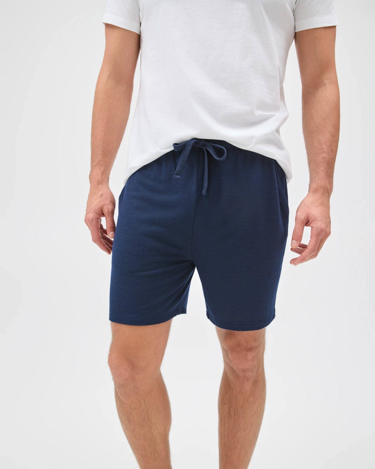 Maxx Cozy Knit Lounge Sleep Shorts - Navy Marle 3 of 5