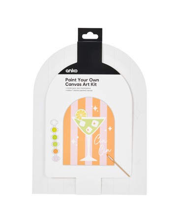 Anko Paint Your Own Canvas Art Kit - Mocktail