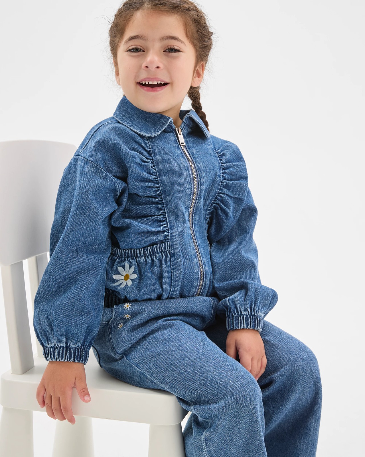 Embroidered Denim Jacket 3 of 6