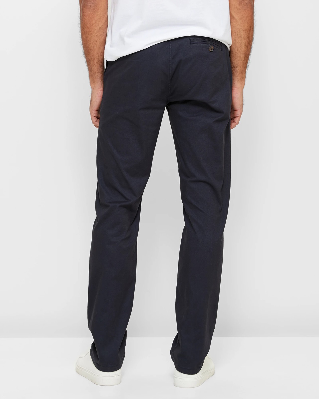 Straight Stretch Chino Pants - Navy Blue | Target Australia