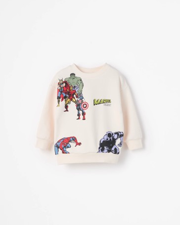 Marvel Australian Cotton Blend Long Sleeve Sweat Top