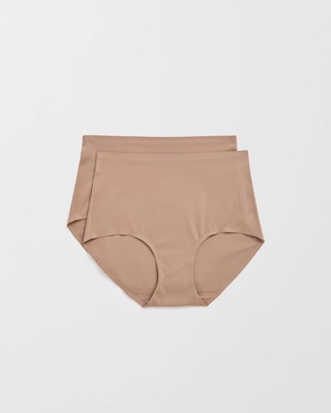 Smooth Moves 2 Pack Bonded No Show Full Briefs