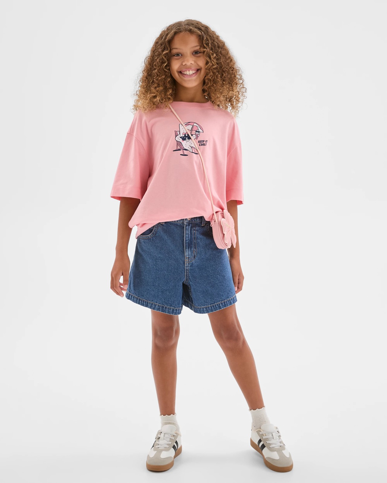 Australian Cotton Oversized T-Shirt - Chill Mode Pink 3 of 5
