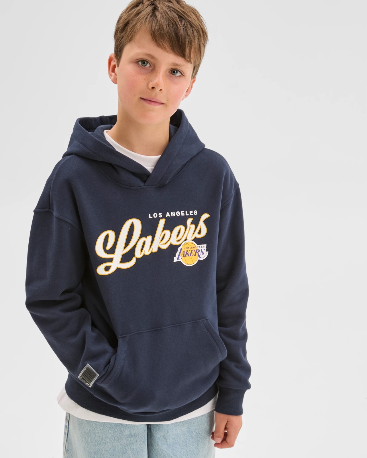 NBA Australian Cotton Blend Oversized Popover Sweat Top - Black 2 of 6