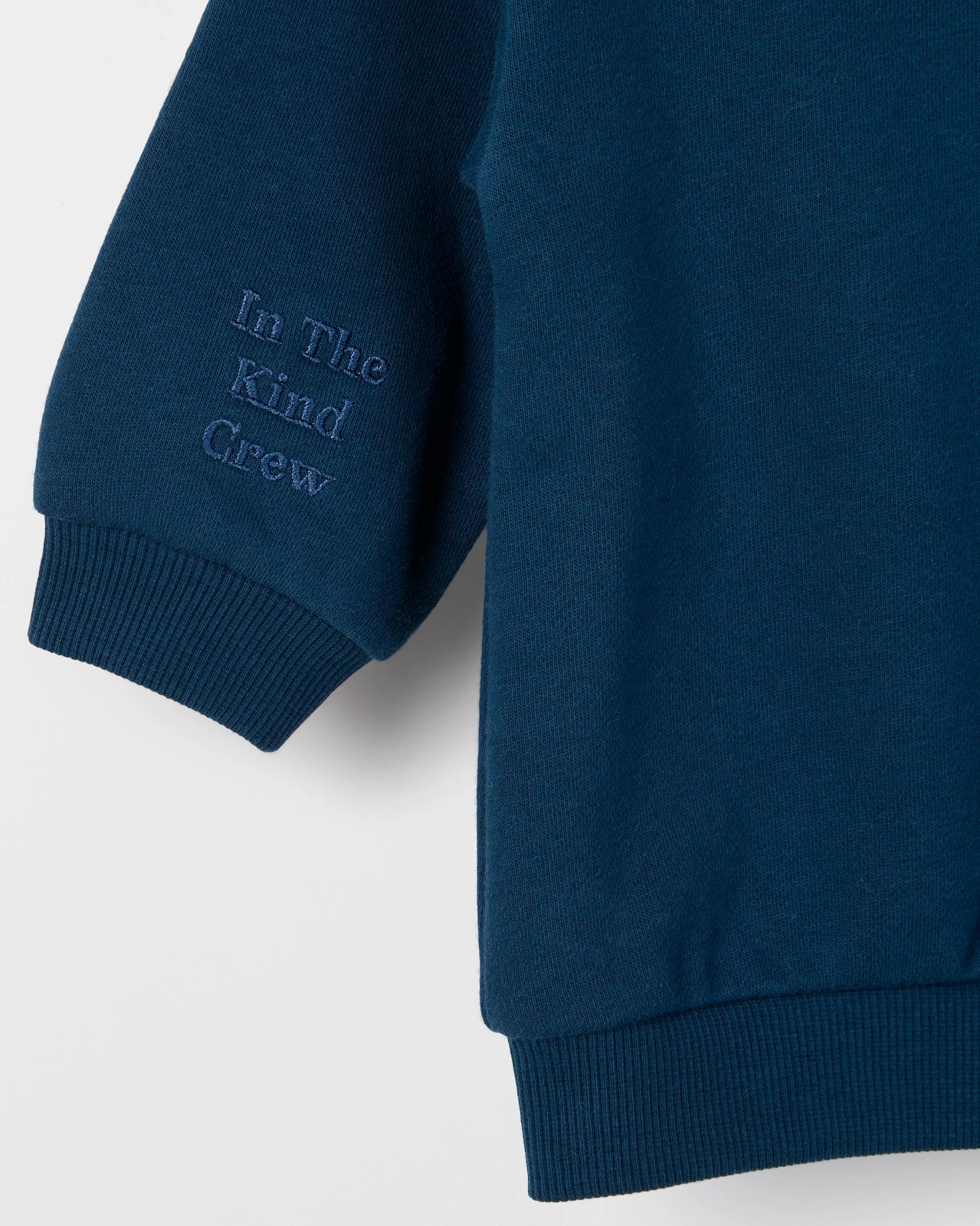 Baby Australian Cotton Blend Fleece Plain Sweatshirt - Moonlit Ocean 4 of 4