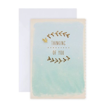 Connections from Hallmark Thinking of You Greeting Card - Watercolour Blue