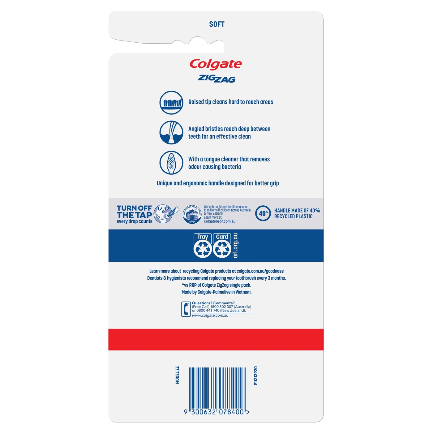 Colgate Soft ZigZag Toothbrushes - 6 Pack 2 of 2