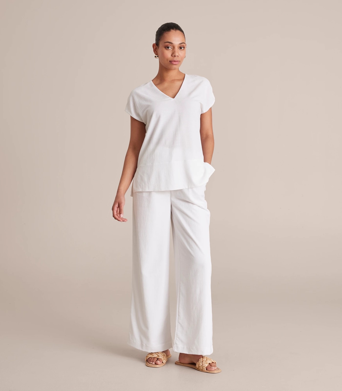 White Wide Leg Pants : Target