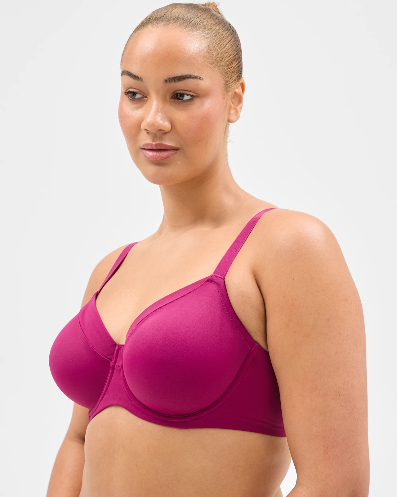 Fuller Figure Minimiser Bra - Magenta Purple 2 of 3